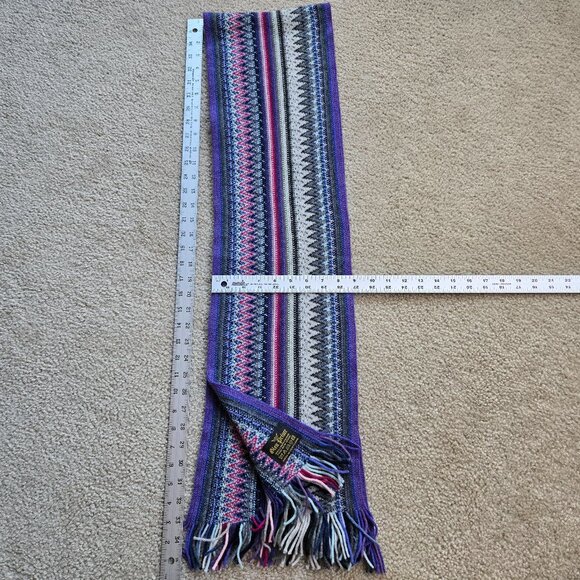 Glen Prince Accessories - Vintage Glen Prince Lambswool Scarf *REPAIRED HOLE*